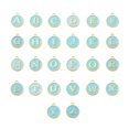 thumbnail image 1 of 26 piezas de abalorios con letras iniciales, colgante hecho a mano, abalorio de aleación de doble cara, pendiente artesanal DIY con accesorios Ropa, zapatos y accesorios Miscelánea Cielo azul Qarigey AP010311-04, 1 of 6