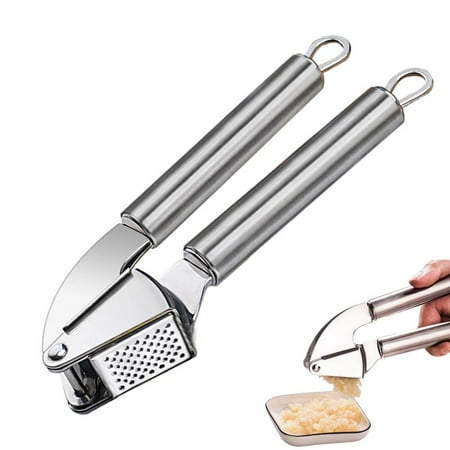 

Tohuu Garlic Press Stainless Steel Garlic Mincer Tool Finer And Faster Veggie Chopper Ginger Crusher Fast Easy Squeeze Cooking Vegetable Gadgets for Kitchen useful