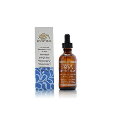 asdm beverly hills 100% pure hyaluronic acid face serum 2 oz/60ml professional anti-aging home spa facial