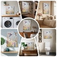 thumbnail image 6 of Ships Next Day Canvas Wall Art 8"x8", Spring Hummingbird Floral Wood Framed Canvas Print Painting, Farmhouse Flower Botanical Ready to Hang Small Picture Wall Decor for Home Bathroom Nursery Kitchen, 6 of 9