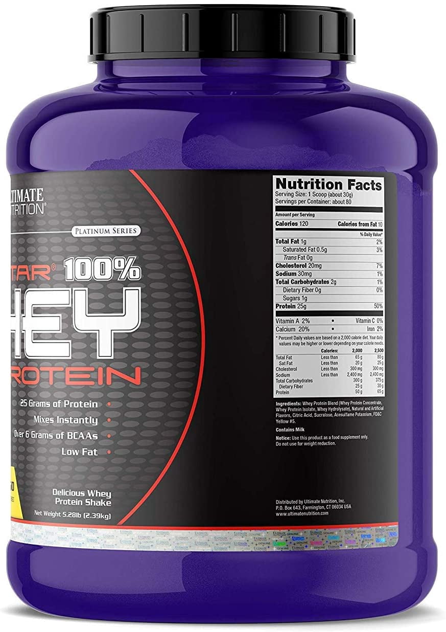 Ultimate Nutrition Prostar 100% Whey Protein Powder Mango, 5.28 Pounds