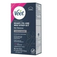 thumbnail image 4 of Veet Ready-to-Use Dermatologically Tested 40 Count Hair Remover Wax Strip Kit for Legs & Body (2 Pack), 4 of 9