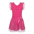 thumbnail image 2 of inhzoy Kids Girls' Ruffle Flutter Sleeve Gymnastic Leotard Ballet Tutu Dress, 2 of 5