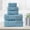 TEAL, variant on ESSELL 24/7 6 Piece Bathroom Towel Set, 700 GSM Luxury 100% Cotton - 2 Bath Towels, 2 Hand Towels, 2 Washcloths, Highly Absorbent, Ultra Soft Meadow Premium Towels for Gym, Spa, Hotels, Airbnb (Teal)