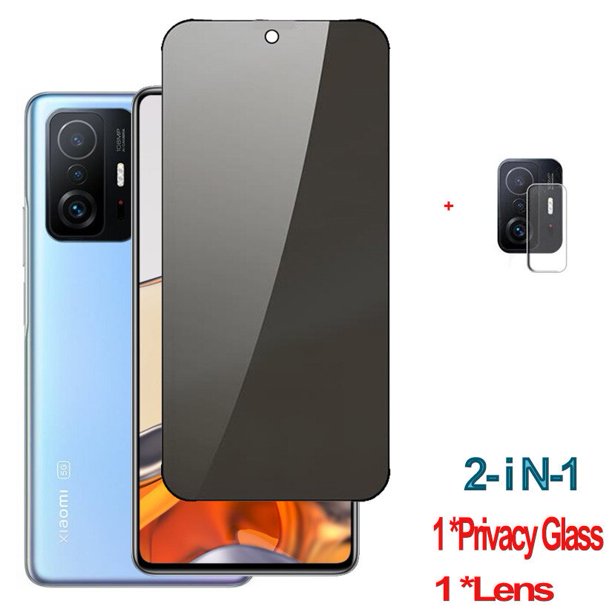 Vidrio de privacidad para Xiaomi 11T 12T Pro Vidrio templado antiespía Xiomi 12 T Mi 11 Lite 5g NE Protector de pantalla Xiomi 11 T Film Smartphone Mi 11Lite 11i Mi11T Evite mirar a escondidas Gafas protectoras Mi 11T Pro 9H Vidrio duro antideslumbrante Tan Jianjun unisex