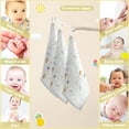 thumbnail image 5 of GZHJMY Baby Gauze Towels for Kids Soft Handkerchief Newborn 100% Cotton Butterfly Branches with Leaves Absorbent 12x12 Inch 3 Pack, 5 of 7