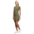 thumbnail image 3 of Women's Modern Fitted Crewneck Mini T-Shirt Dress, M, Khaki, by Ambesonne, 3 of 3