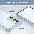 thumbnail image 4 of Case for Samsung Galaxy A34 5G Phone Case Slim Dropproof [Defend from Drop/Scratch/Slip/Fingerprint] Clear Acrylic Hard Back Soft TPU Bumper Hybrid Phone Case for A34 5G-Crystal Clear, 4 of 16