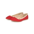 thumbnail image 5 of Qupid Pointy Toe Studded Trim Flats 20159, 5 of 6