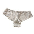 thumbnail image 2 of Blmnix Thong Underwear Women Underwear Sexy Underwear Cheeky Briefs Lace Panties Gray Women's Cotton Underwear, 2 of 5