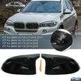 thumbnail image 2 of Cubiertas de Espejo Lateral Izquierda y Derecha para Reemplazo de BMW X5 F15 X6 F16 X3 F25 LCI X4 F26 2014-2018, Capucha de Espejo de Puerta en Negro Brillante, 2 of 7