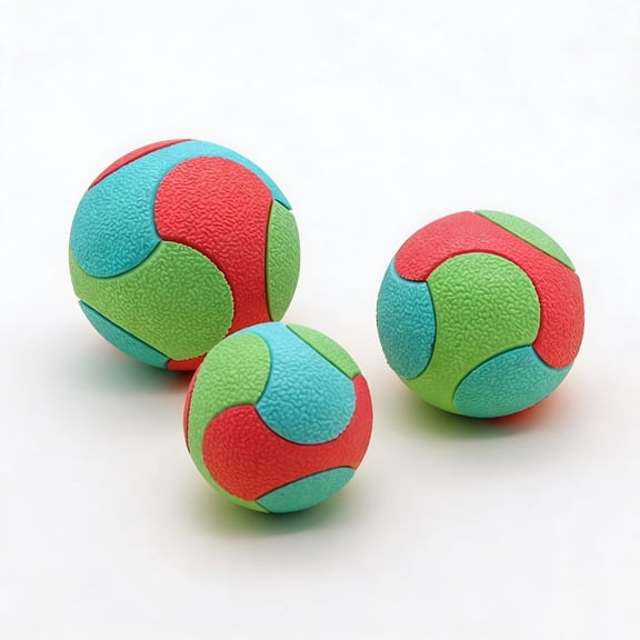 Dog Ball, Pet Toy, 3 Pack Bouncy Elastic Ball, SML