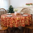 thumbnail image 6 of YIBAGA Chinese New Year Tablecloth, Red Gold, Waterproof Dining Decorations, 60 inch, Polyester, 6 of 6