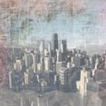 thumbnail image 3 of Meneely, Dan 15x15 Black Modern Framed Museum Art Print Titled - Chicago Skyline II, 3 of 5
