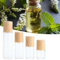 thumbnail image 3 of UDIYO 10Pcs Clear Refillable Glass Empty Roll on Bottles Roller Bottle,Bamboo Roll On Bottle For Essential Oils Perfume Sample Bottles With Stainless Steel Roller Ball &Bamboo Cap(1ML/2ML/3ML/5ML), 3 of 8