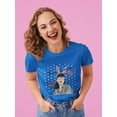 thumbnail image 2 of Forever Dreaming Cute Girl Shaped T-Shirt Women -Image by Shutterstock, Female Small, 2 of 4