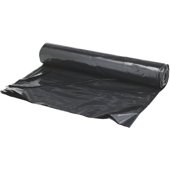 Unbranded Polyethylene Sheeting - Black, 15 Ft x 25 Ft x 4 Mil — Residential Use, Standard Application