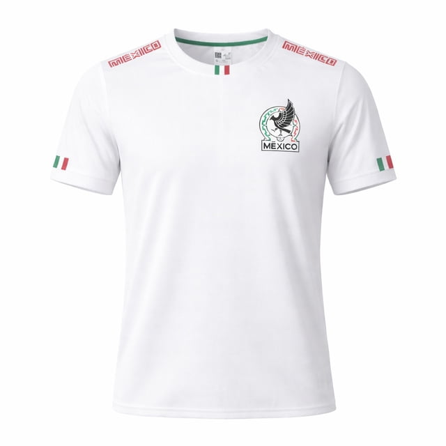 Playera Deportiva para Hombre FMF Selección Mexicana Mundial 2026 Cuello Redondo Color Blanco Talla G
