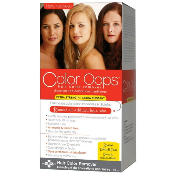 Color Oops Extra puissant dissolvant de colorations capillaires Color Oops Extra puissant