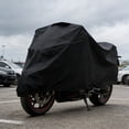 thumbnail image 6 of Universal Motorcycle Bike Cover,Waterproof Sunproof Windproof Dustproof,Elastic Hems Adjustable Straps,Breathable Anti-Condensation,For Outdoor Indoor Parking Vehicle Protection, 6 of 6