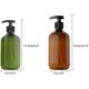 thumbnail image 2 of 4PCS 500ML Botellas de plástico marrón Dispensador de loción Bomba Loción para mascotas Champú Gel de ducha Crema de manos oso de fresa Electrónica, 2 of 5