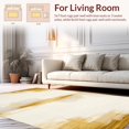 thumbnail image 2 of ODIKA 5'x7' Machine Washable Non-Slip Area Rug, Opulent Golden Brushstroke Abstract High Traffic Rug, Beige, 155137, 2 of 7