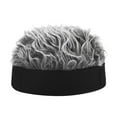 thumbnail image 2 of ZheElen Tuque Unisexe avec Perruque de Mode pour Cheveux, Sans Bord, 2 of 5