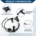 thumbnail image 4 of Unique Bargains ABS Wheel Speed Sensor Rear Left ABS Sensor Anti-lock Braking System Sensor No.919202K000/2ABS2609 for Kia Soul 2010-2013, 4 of 7