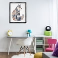 thumbnail image 4 of Stupell Industries Bohemian Scandinavian Style Wolf Black Floating Frame Canvas Art, 25 x 31, by LSR Design Studio, 4 of 8