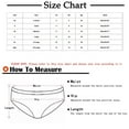 thumbnail image 4 of HVOBTTY High Waisted Soft Underwear for Women, Womens Underwear, Women's Solid Color Striped Mid High Waist Leak Proof Physiological Menstrual Underwear Black, L, 4 of 5