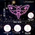 thumbnail image 2 of Y YUNHSOM Death Head Moth Neon Sign Skull Moth Neon Light LED Death Moth Neon Sign for Wall Decor,Dimmable Unique Insect Neon Lights with USB Powered for Wall Art, 2 of 7