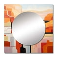 thumbnail image 2 of Designart "Abstract Storm In The Canyon Desert" Canyon Square Mirror For Wall Decor - Large Coral Square Printed Wall Mirror Art - Square Traditional Mirror - Wall Mounted Square Large Mirror, 2 of 5