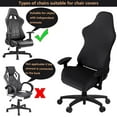 thumbnail image 5 of Office Chair Covers, Set of 4 Gaming Chair Cover, Stretchable Chair Cover with Armrest Covers / Chair Back Covers / Chair Seat Cover, Gamer Chair Cover of Computer Video Game Office, 5 of 8