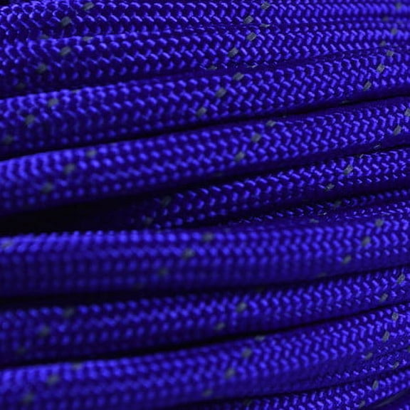 BoredParacord Brand 550 lb Reflective Tracer Acid Purple Paracord (100 feet)