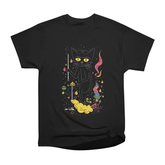 Bewitching Kitten T-Shirt Tee Gift For Him Merch For Her Apparel For Friend