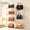 3pcs-L, variant on Extra Large Plastic Display Case, Clear Storage Box, Dustproof Stackable Cosmetic Storage Organizer Bins Organizer with Removable Divider for Figures Toys Collectibles Car Model Boots, Clear, 6 Pack