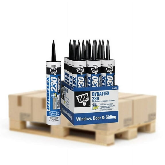 360‐Pack of 10.1 oz Dap 18280 Dynaflex 230 Black Premium Window, Door, and Trim Sealant