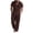 Brown, variant on Mrmaere Men's Suit Set Hooded Design With Pockets Drawstring Waist Solid Pattern Versatile Design For Multiple Occasions Brown L