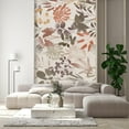 thumbnail image 3 of Idea4wall 2pcs Abstract Botanical Modern Leaf and Floral Design Earthy Tones Wall Murals, Not Peel and Stick, Non-Woven Wallpaper Large Wall Decoration for Rooms, 48"x120", 3 of 5