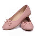 thumbnail image 4 of Rexoro Women Ballet Flats Bow Round Toe Snakeskin Dress Shoes Comfort Casual Office Shoes, 4 of 7