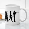 thumbnail image 5 of CafePress - Evolution Trombone - 11 oz Ceramic Mug - Novelty Coffee Tea Cup, 5 of 6