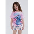 thumbnail image 2 of Conjunto de ropa Disney Lilo & Stitch para niñas grandes y pantalones cortos, 2 of 7