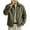Army Green, variant on Men's Classic Zip Up Jacket Lapel Long Sleeve Regular Fit Layering Jacket