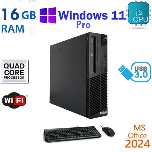 Restored Windows 11 Lenovo Core i5 16GB RAM 500GB SSD WiFi
