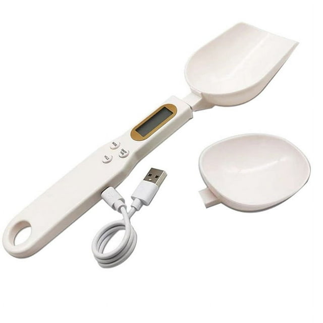 Jinsinto USB Charging Measuring Spoon Digital Electronic Gram Scales Gramera Dimensional Weighing for Flour Powder Kitchen Tool