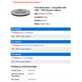 thumbnail image 2 of Front Brake Rotor - Compatible with 1985 - 1995 Chrysler LeBaron - AC Delco, 2 of 2