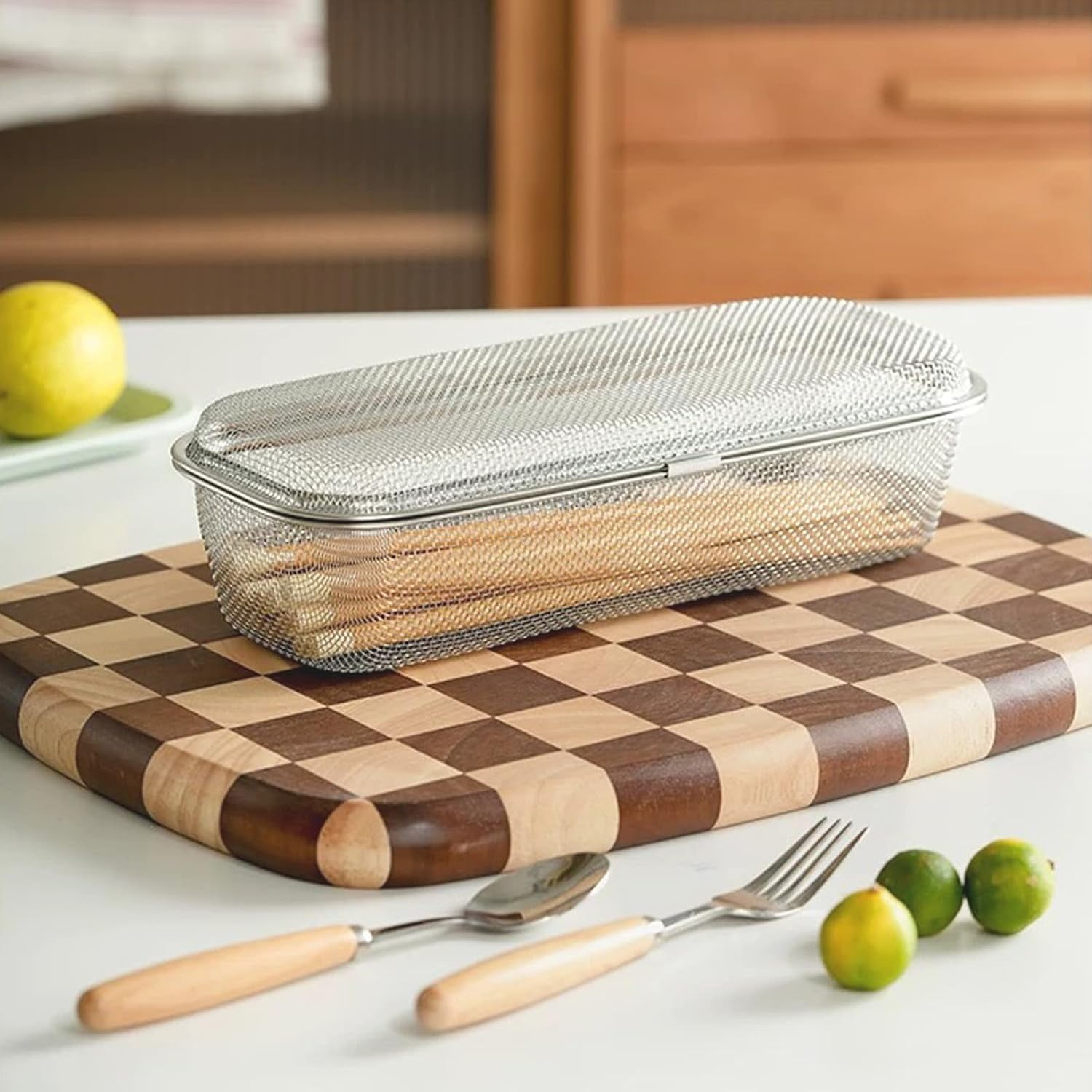ABPETE Dishwasher Basket, Stainless Steel Dishwasher Basket for Small Items, Dishwasher Chopstick Silverware Basket, Chopstick Holder for Dishwasher