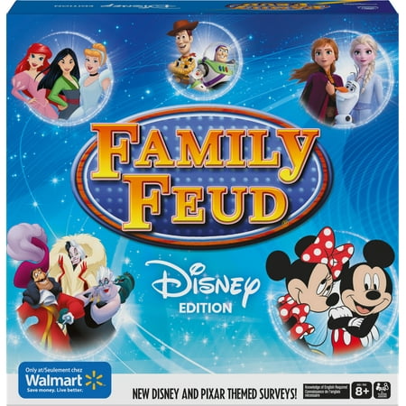Family Feud Disney Edition, Family Party Game with Disney and Pixar Questions, Ages 8 and up