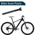thumbnail image 3 of Publicaciones de asiento de bicicleta Unique Bargains con ajuste de altura y ángulo, poste de sillín de bicicleta, tubo de asiento negro mate, negro brillante, rojo, 1 Pc 27.2x300mm fibra de carbono, 3 of 7
