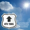 thumbnail image 5 of ATV Trail Up (2 Pack) 4 inch X 4 inch Shield Shaped Heavy Duty 3.2 mil Vinyl Decals Weather Resistant Made in the USA, 5 of 5